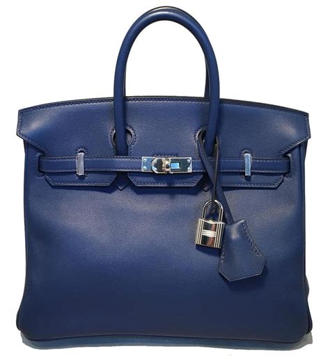 navy blue hermes birkin bag